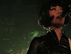 Woman singing on stage. Stock Footage