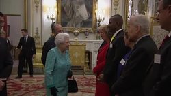 Queen Elizabeth II Hosts Event At Buckingham Palace To Showcase Forestry Projects As Part Of The Queen's Commonwealth Canopy News Clip