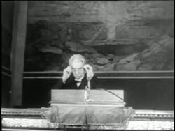 Doctor Albert Schweitzer delivers a speech as he accepts the Nobel Peace Prize. News Clip