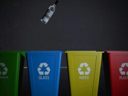 Recycle bin Stock Footage