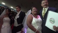 CLEAN : Mass Valentine's wedding in one Mexico's most violent cities News Clip