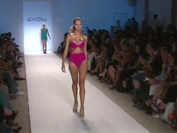 EVENT CAPSULE CHYRON: A. Che - Runway - MBFW Miami Swim 2012 Stock Footage