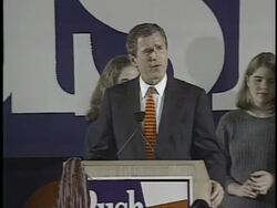 George W Bush Elected Governor of Texas Stock Footage