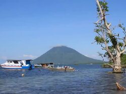 Manado Tua Volcano Stock Footage