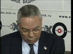 Powell on Russian radio, leaves for Bulgaria News Clip