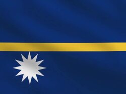 Nauru Flag Stock Footage