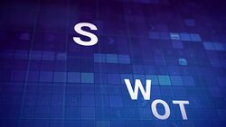 SWOT analysis explained Stock Footage
