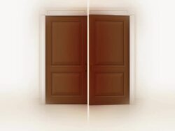 enigmatical door Stock Footage