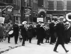 1910s Union Labor Parade Stock Footage