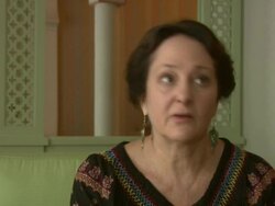 INTERVIEW: Susan Ray on the film coming out on what would be Nicholas Ray's 100th birthday at the Don't Expect Too Much interviews: Venice Film Festival 2011 at Venice . (Footage by WireImage Video/Getty Images Entertainment Video) Stock Footage