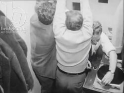 Cameras, vinyl and piano players, made in France, 1956 Stock Footage