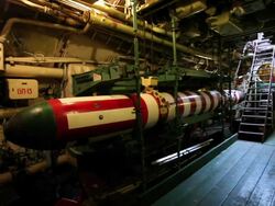 Nuclear Soviet Submarine in England Stock Footage