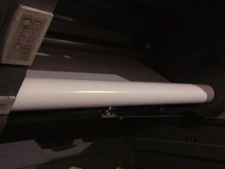 Medium static - Magazine paper snags on a roller and bunches up,  stopping the machine /  Wisconsin, United States Stock Footage