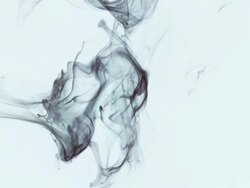 Grey smoke on blue background Stock Footage