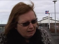 Aerials of dormant Katla volcano, vulcanologist, local residents News Clip