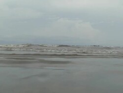 Waves underwater in Samara beach Stock Footage