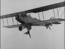 Pilots become stuntmen after WWI ends Stock Footage