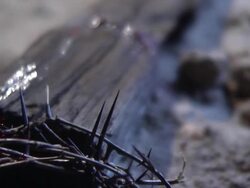 cross_scene_night_2 Stock Footage