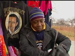 Visitors from across the world scramble to get their Inauguration memorabilia this week from DC souvenir stands. The AP's Faryl Ury talks to shoppers and store owners Instructional Video