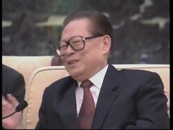 Powell meets Jiang Zemin News Clip