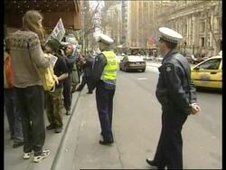 AUSTRALIA: PROTEST AHEAD OF ASIA PACIFIC SUMMIT News Clip
