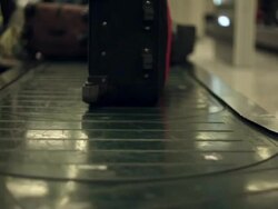 Baggage belt Stock Footage