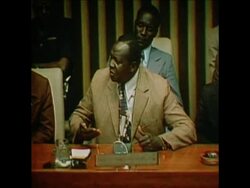 SYND 3 10 75 IDI AMIN SPEAKS TO THE UNITED NATIONS ABOUT ISRAEL News Clip