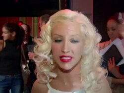 Christina Aguilera Album Party Stock Footage