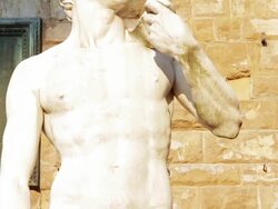 David of Michelangelo in Florence Stock Footage