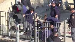 CLEAN : Jerusalem knife gun attack wounds 2 Israeli police News Clip