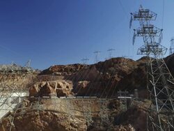 WS View of dam / Nevada, USA Stock Footage