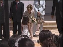 US First Lady visits school, library, addresses women News Clip