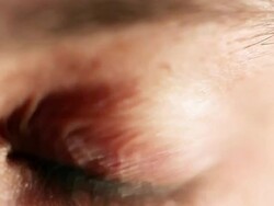 Human eye blinking Stock Footage