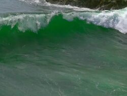 Ocean Wave Slow Motion Stock Footage