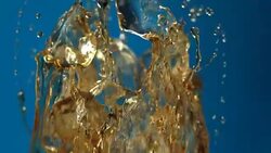 Beverage splash Stock Footage