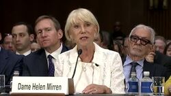 Helen Mirren Testifies in Senate Hearing News Clip