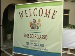 Glaser Pediatric AIDS Celebrity Golf Stock Footage