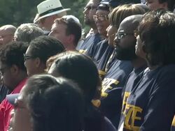 Protest by US government workers in Washington DC News Clip