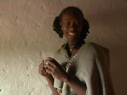 Young woman inside house Stock Footage