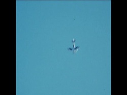 SYND 4 8 76 PLANE CRASHES IN AIR DISPLAY KING HUSSEIN TALKS News Clip