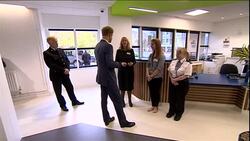 Prince Harry Visits Nottingham's new Central Police Station News Clip