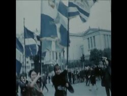 SYND 18-2-70 A EPIRUS DEMONSTRATION IS HELD IN ATHENS News Clip