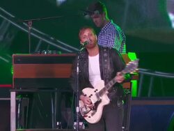 PERFORMANCE:  The Black Keys at Global Citizen Festival In Central Park To End Extreme Poverty Stock Footage