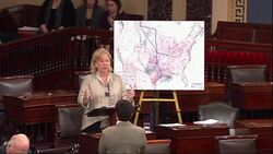 The Senate is debating the Keystone XL pipeline ahead of a vote expected this evening. The bill's co-sponsor Sen. Mary Landrieu is searching for one last vote to ensure passage. (Nov. 18) News Clip