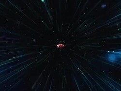 Blue laser. Abstract change light . Stock Footage