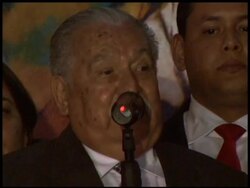 Micheletti says most of Cabinet resigned, explosion News Clip