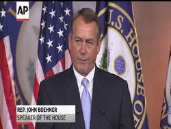 House Speaker John Boehner disagrees with President Barack Obama on gay marriage and adds Republicans are more focused on the country's economy. News Clip
