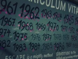 Berlin Wall, Grafitti.PAN Stock Footage