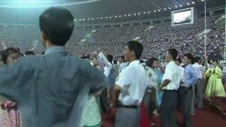 Tens of thousands of people mark 60th anniversary of the end of war with a mass dance News Clip