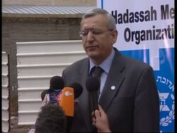 Hospital briefing on Sharon's condition News Clip